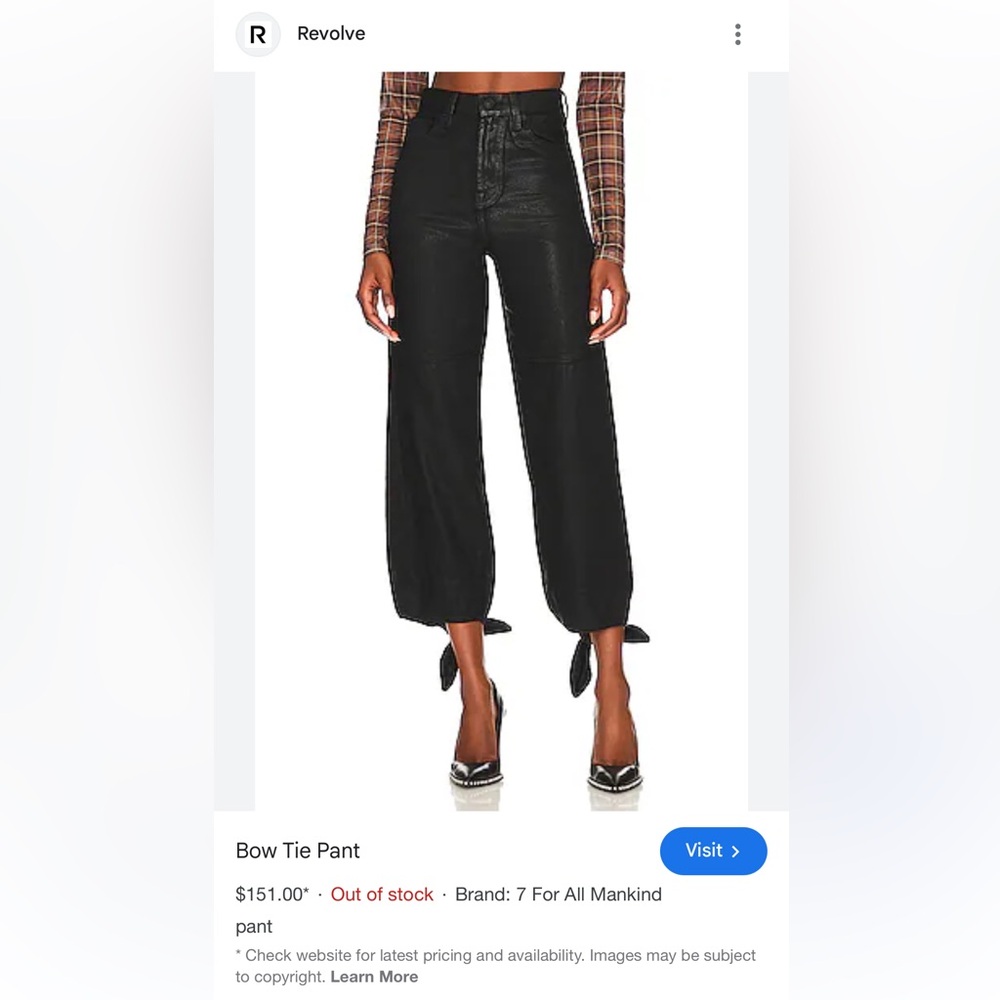 7 for all mankind ballon tie pant